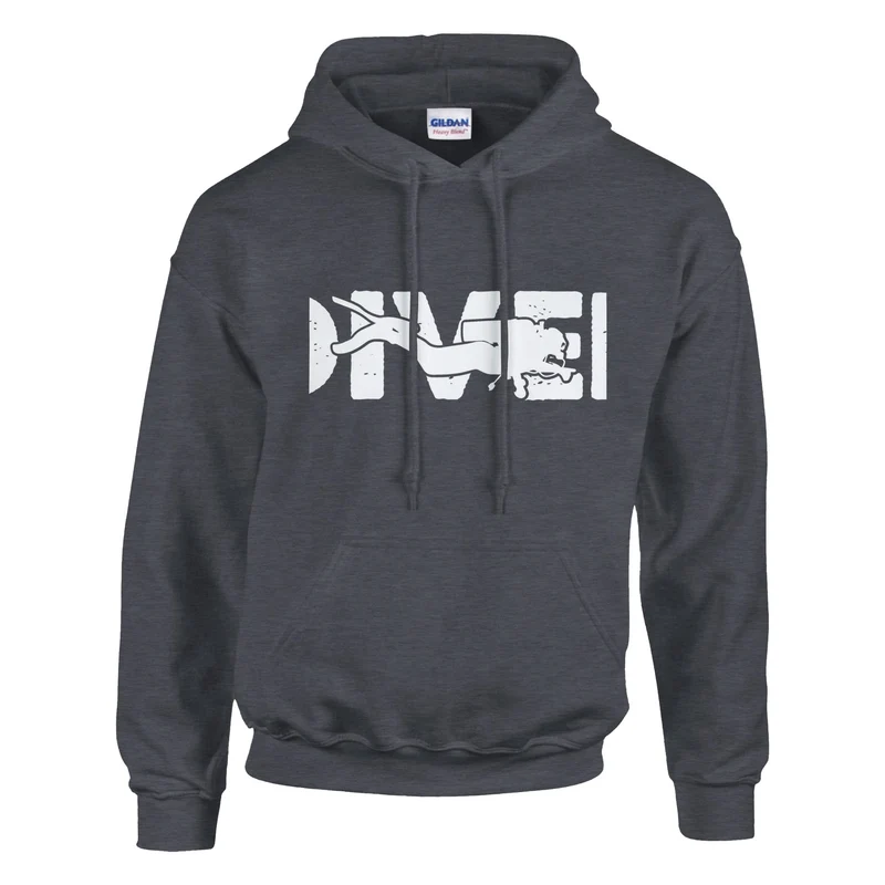 DIVE Hoodie für Taucher – Bequemer Kapuzenpullover mit Logo in vielen Farben & Größen