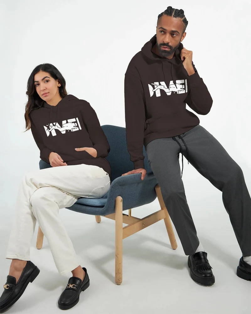 DIVE Hoodie für Taucher – Bequemer Kapuzenpullover mit Logo in vielen Farben & Größen