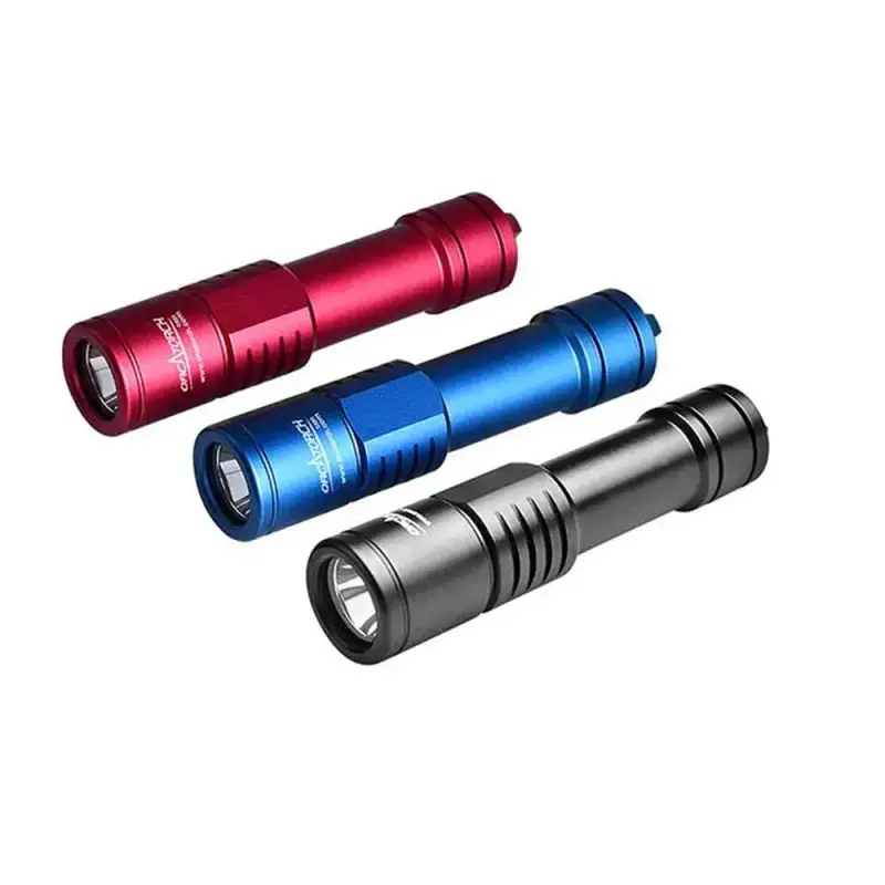 OrcaTorch D520 Tauchlampe Set mit Drehschalter, 2 Akkus, max. 1000 Lumen