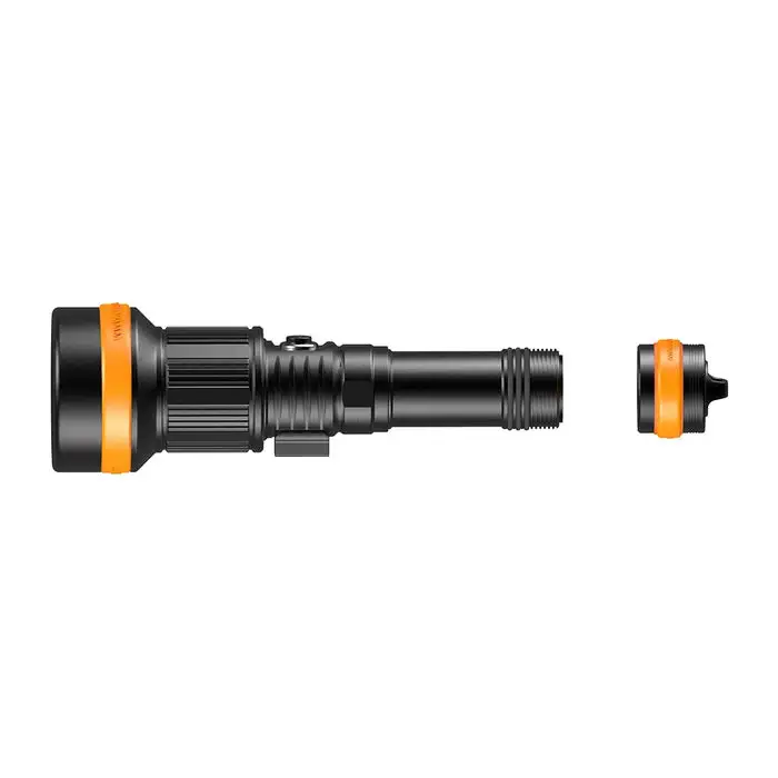 OrcaTorch ZD710 MK2 Tauchlampe 3000 lm Abstrahlwinkel Einstellbar 4-72 Grad