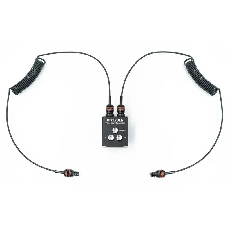Divevolk - Fernbedienung mit 2 Stück Glasfaserkabel für SL50/SL120 Videoleuchte