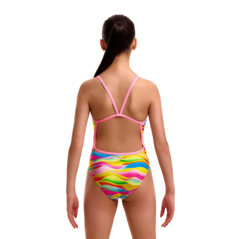 Funkita Maybe Wavy Single Strap Girls Swimsuit