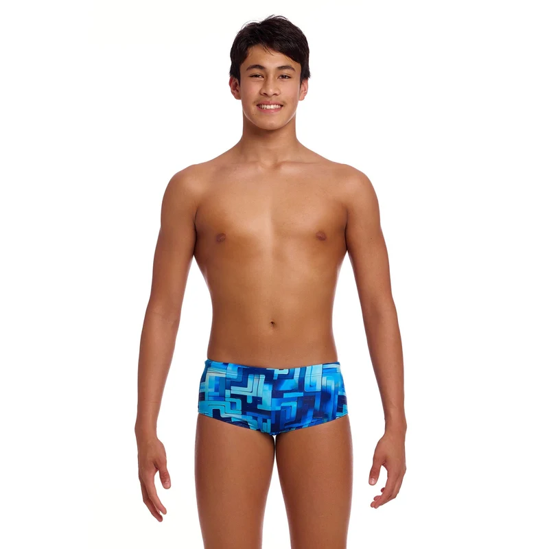 Funky Trunks You Blued Boy's Sidewinder Trunks