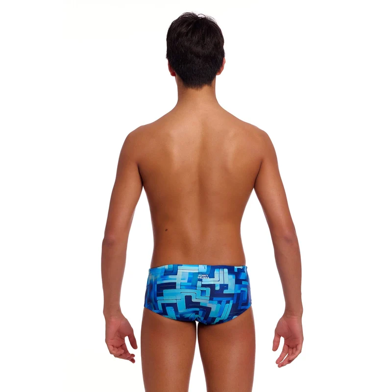 Funky Trunks You Blued Boy's Sidewinder Trunks