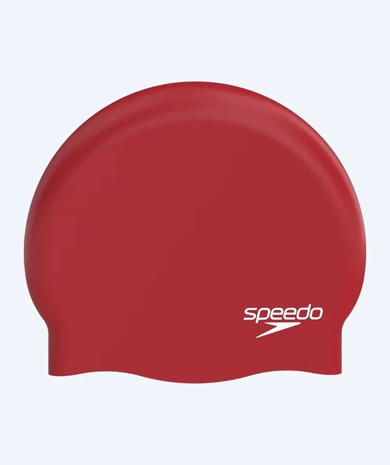 Speedo Badekappe - Plain Moulded - Dunkelrot