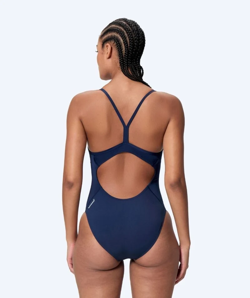 Speedo Badeanzug für Damen - Endurance Logo Thin Strap - Dunkelblau