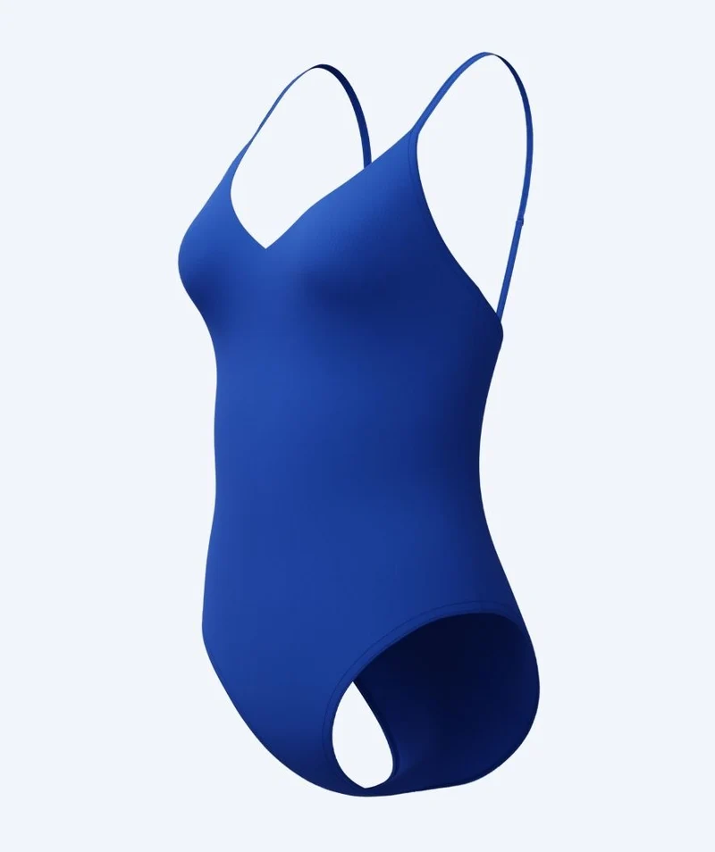 Speedo Badeanzug für Damen - Solid V-Neck - Blau