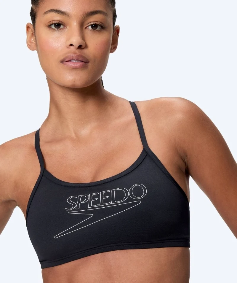 Speedo Bikini für Damen - Endurance Logo Thin Strap - Schwarz