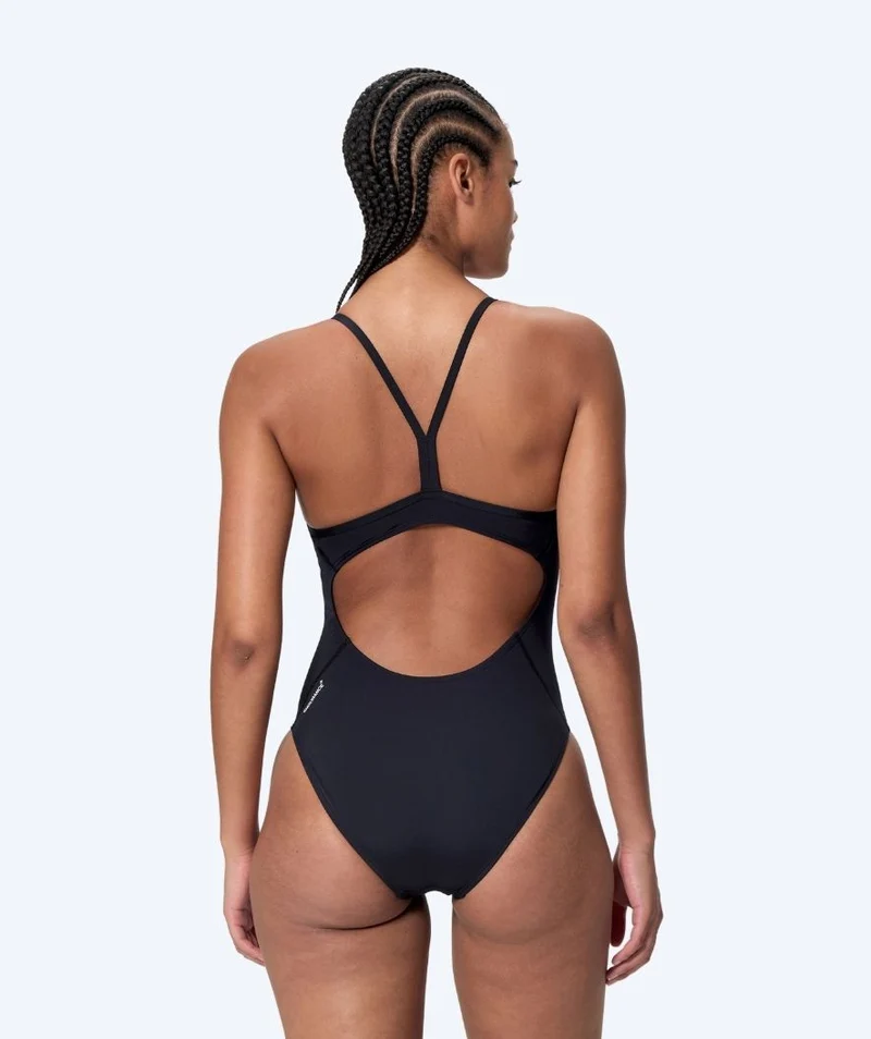 Speedo Badeanzug für Damen - Endurance Logo Thin Strap - Schwarz