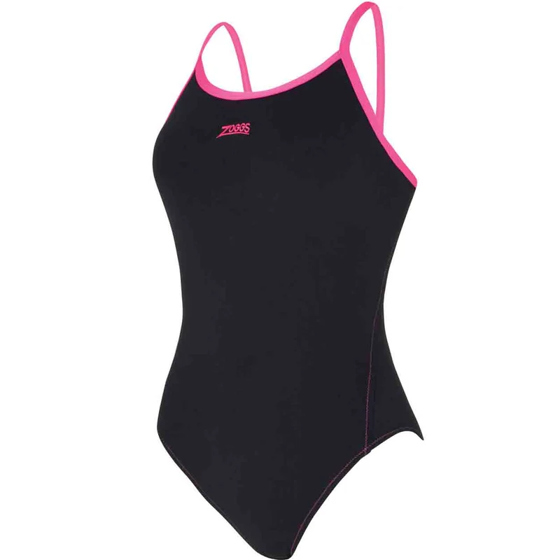 Zoggs Badeanzug Kona Triback Damen schwarz-magenta