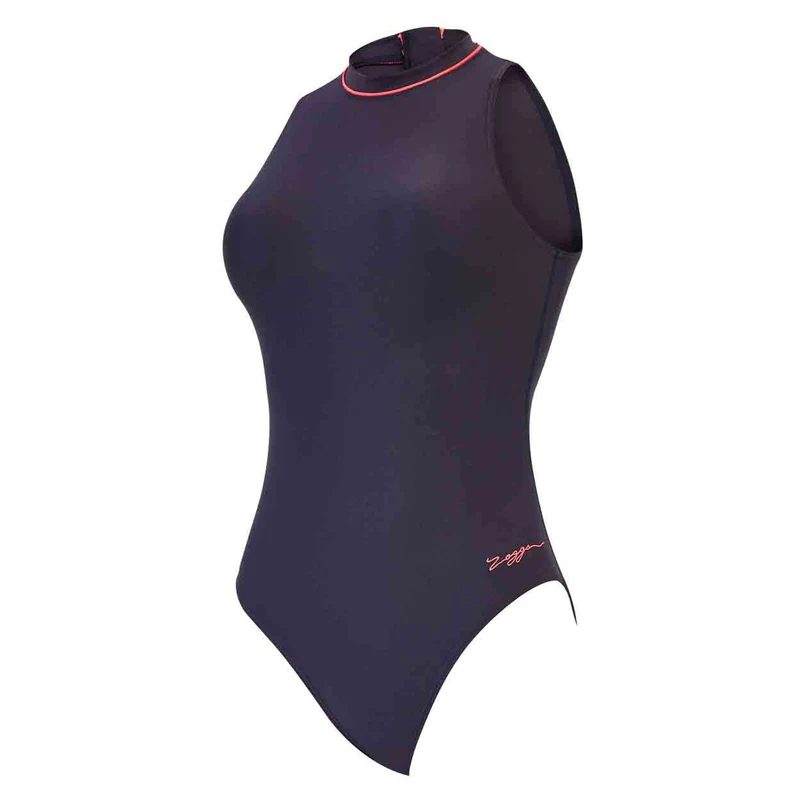 Zoggs Cable Zipped Hi Neck Badeanzug Damen