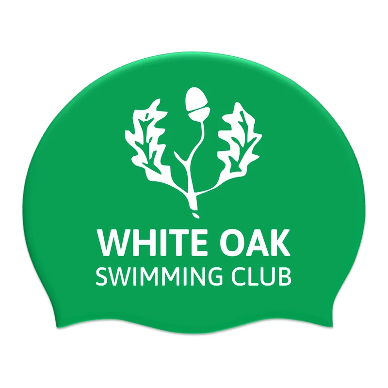 White Oak SC Silicone Suede Swimming Cap
