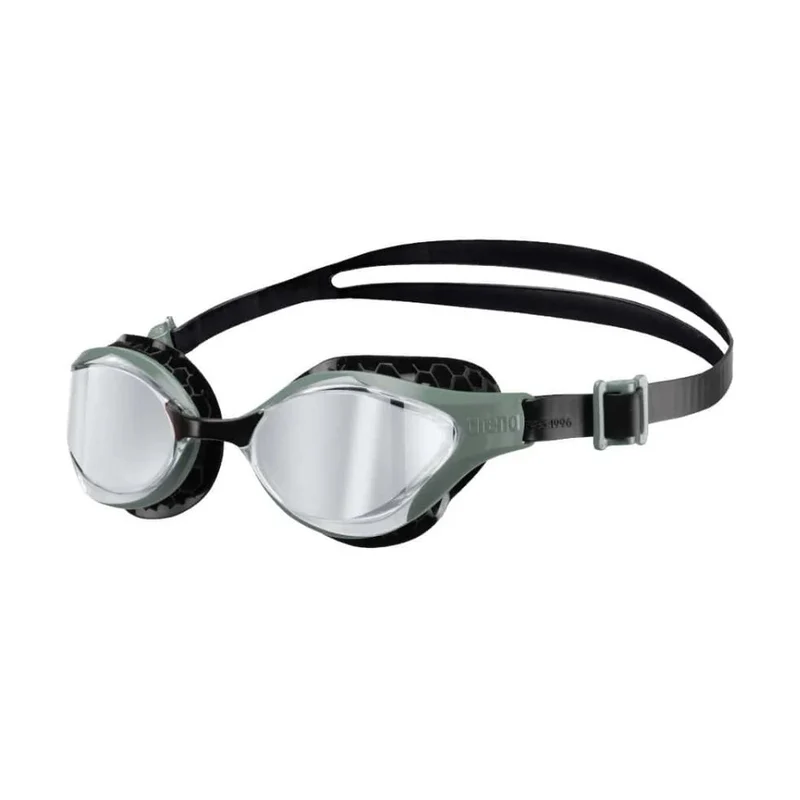 Arena Air Bold Swipe Mirror Goggles - Silver/Dark Olive