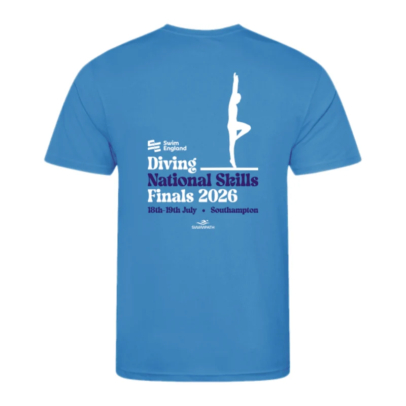 Swim England Diving National Skills Finals 2026 T-Shirt - Cornflower