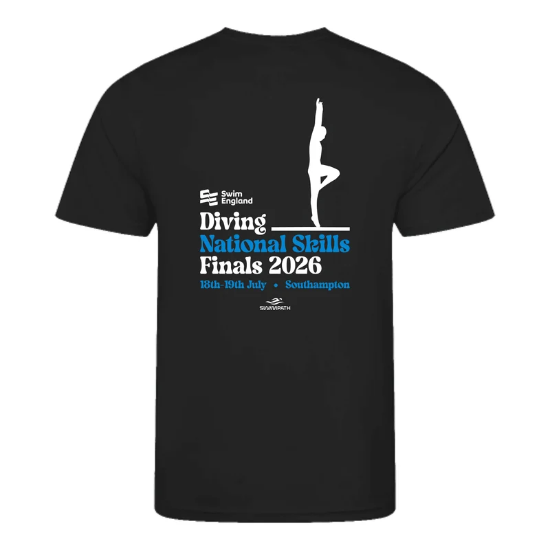 Swim England Diving National Skills Finals 2026 T-Shirt - Jet Black