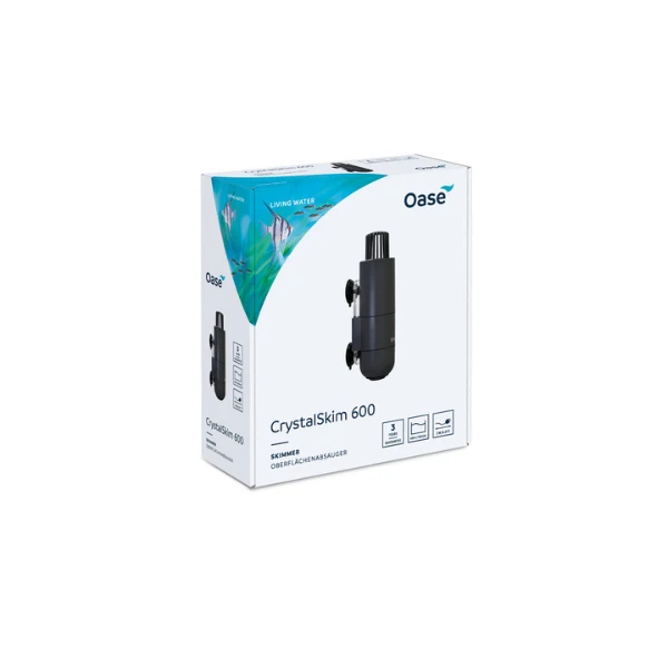Oase CrystalSkim 600 Skimmer, Oberflächen-Absauger für Aquarien bis 600l