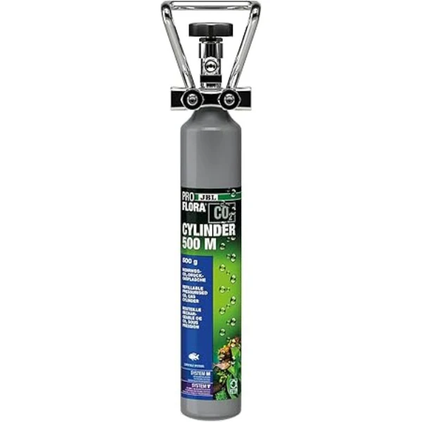 JBL ProFlora CO2 Cylinder M 500 Mehrweg CO2 Druckgasflasche 500g