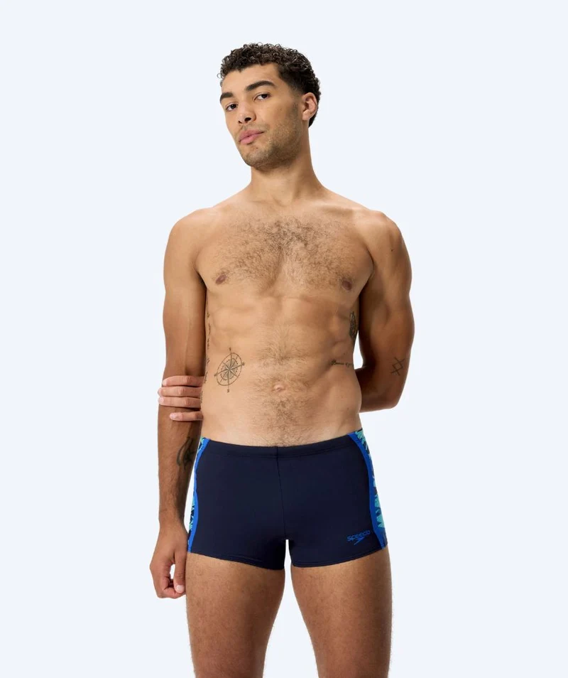 Speedo Aquashorts für Herren - Hyperboom Splice - Dunkelblau/Hellblau