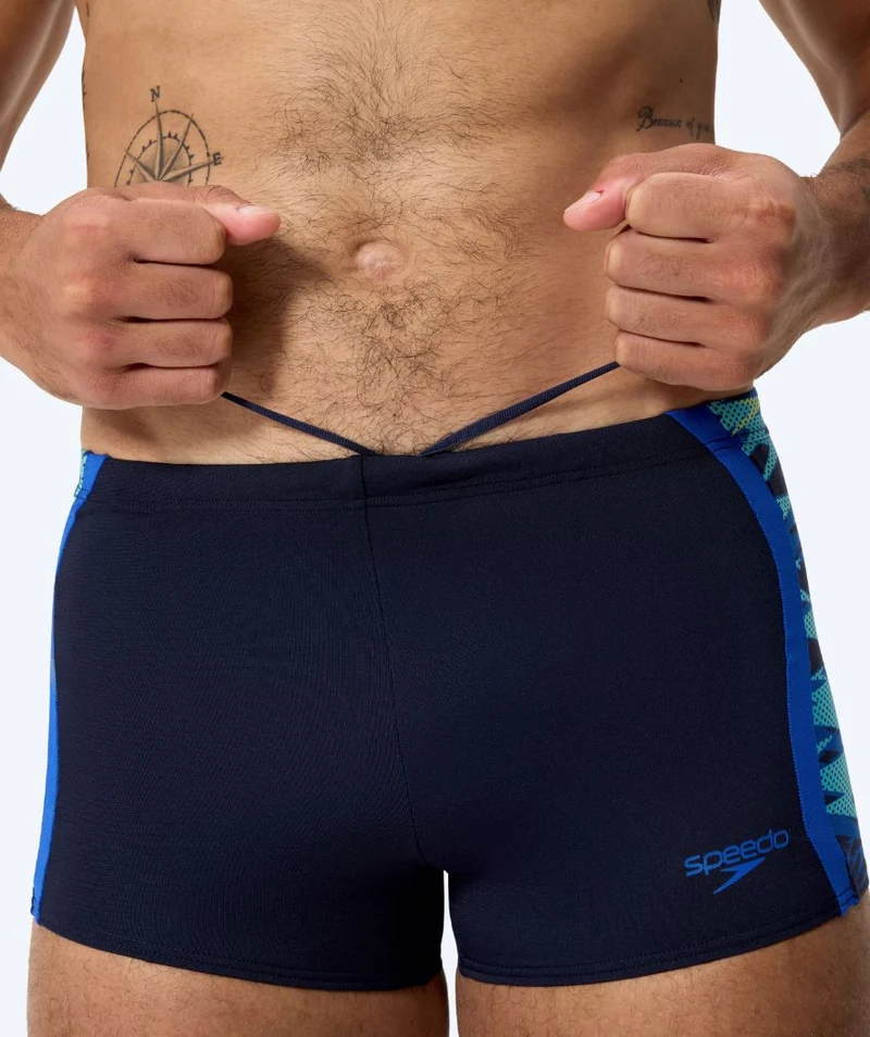 Speedo Aquashorts für Herren - Hyperboom Splice - Dunkelblau/Hellblau