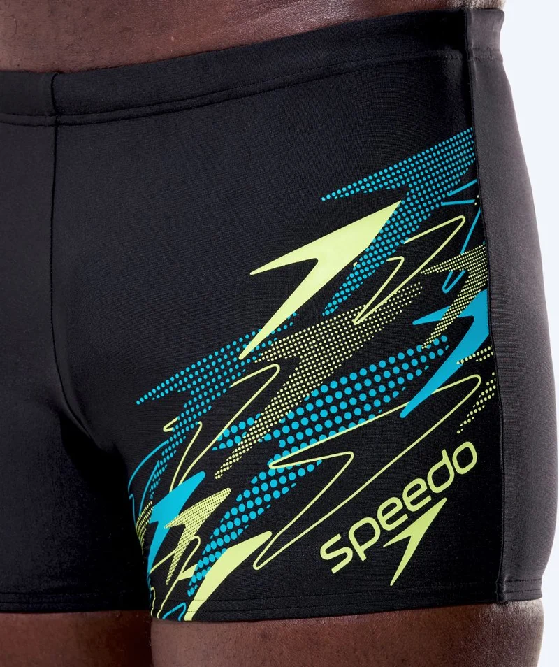 Speedo Aquashorts für Herren - Medley Logo - Schwarz/Grün