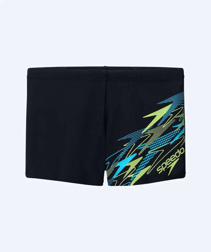 Speedo Aquashorts für Herren - Medley Logo - Schwarz/Grün