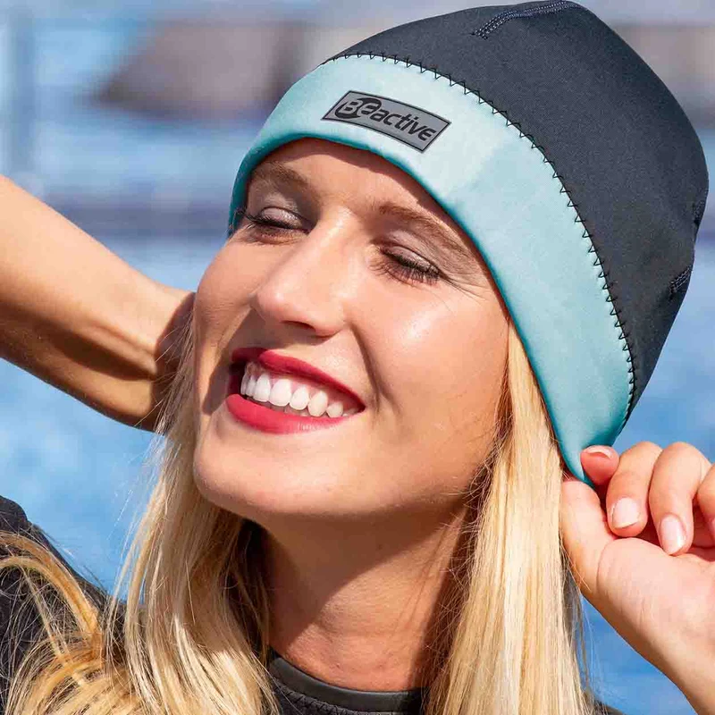 BECO Neopren Beanie mit verstellbarem Band