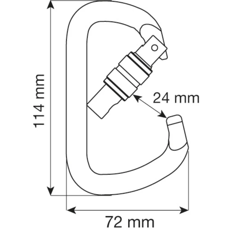 Camp D Pro Lock Stahlkarabiner