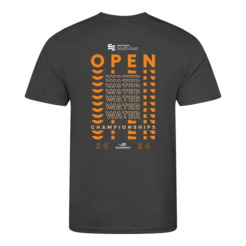 Swim England South East Open Water Championships 2026 T-Shirt - Charcoal