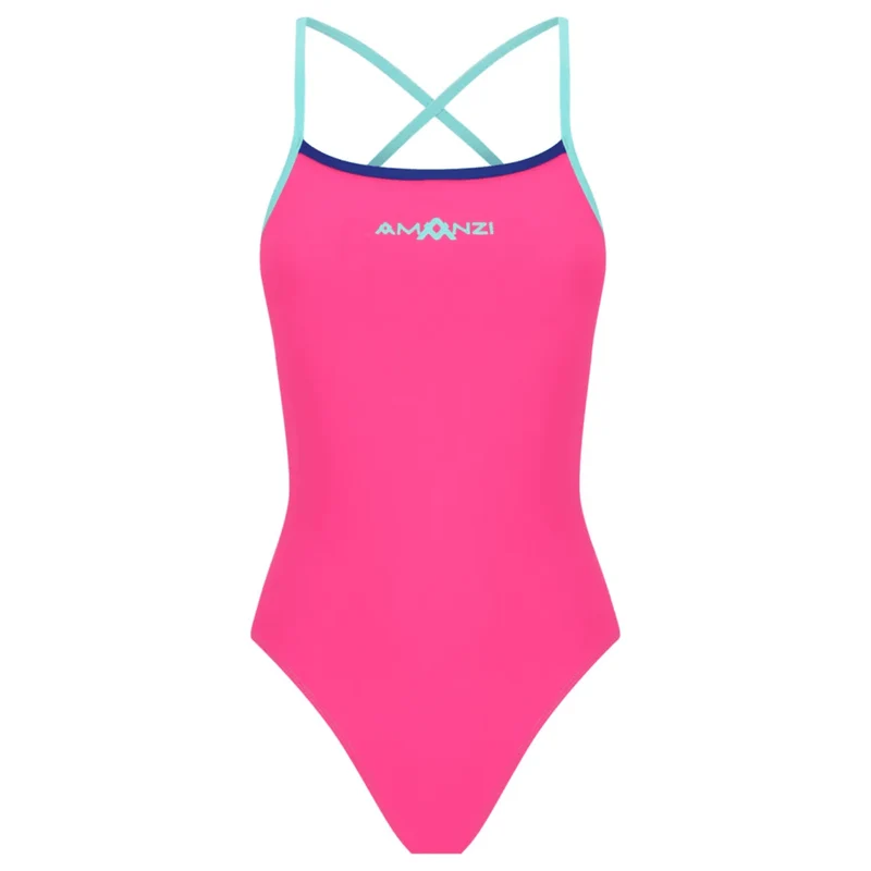 AMANZI Girls Tie-Back Swimsuit - Rose Water