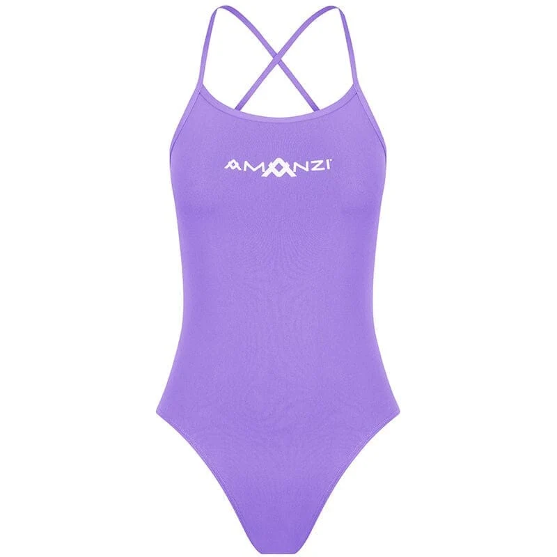 AMANZI Girls Tie-Back Swimsuit - Iris