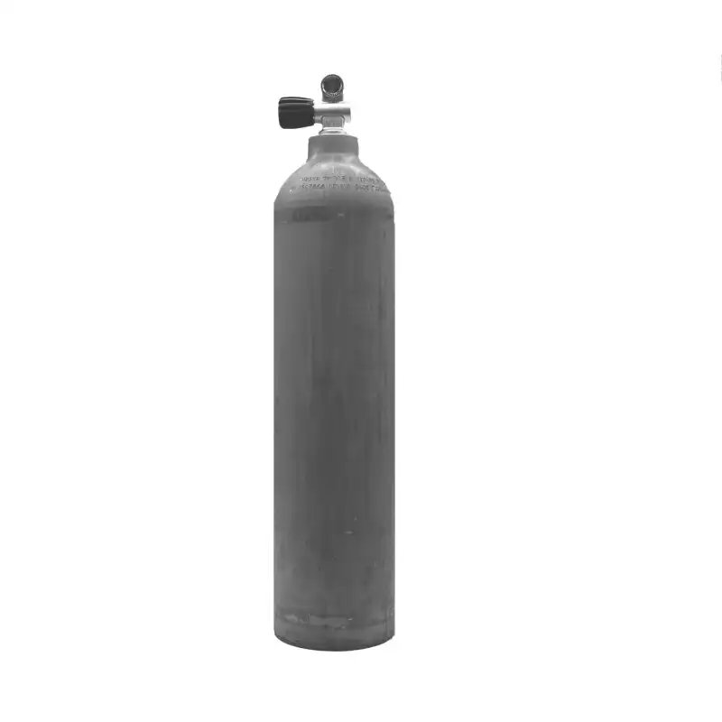 MES Aluflasche 7L,natur,mit Polaris Monoventil links - erweiterbar