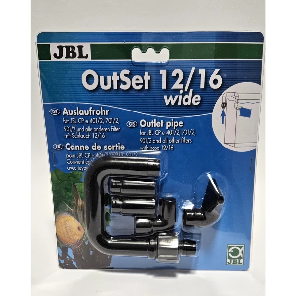 JBL Auslaufrohr Set wide 12/16 CP e 401/2, 701/2, 901/2 alle anderen Filter mit Schlauch 12/16