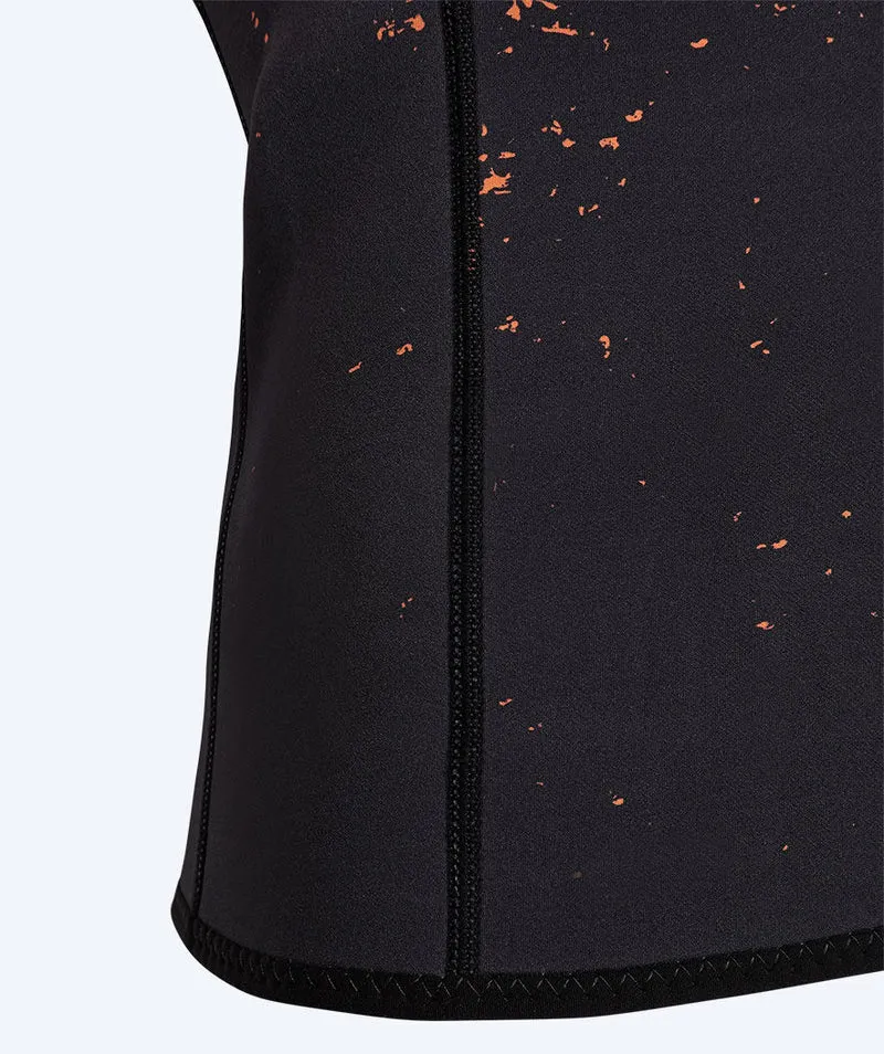 Watery Neoprenshirt mit Reißverschluss für Herren - Lodge - Schwarz/Orange