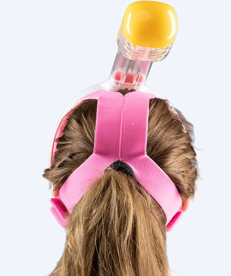 Watery Vollgesichtstauchmaske für Erwachsene - Oxygen - Rosa/Gelb
