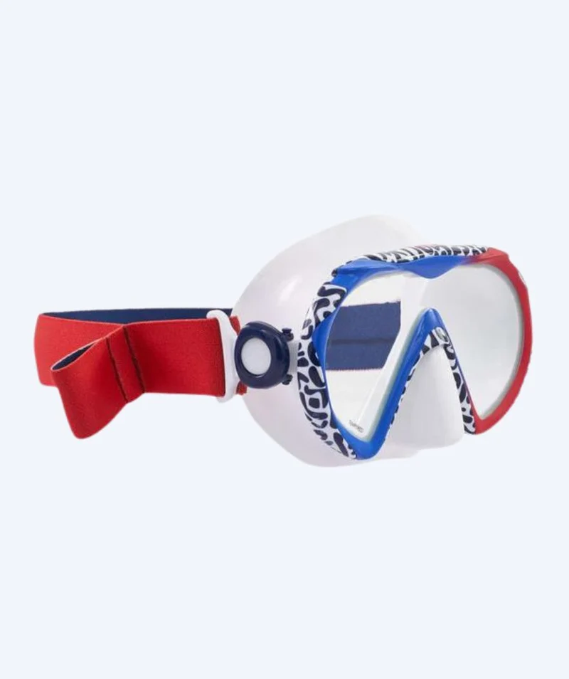 Aqualung Tauchmaske für Erwachsene - Compass - Blau/Rot