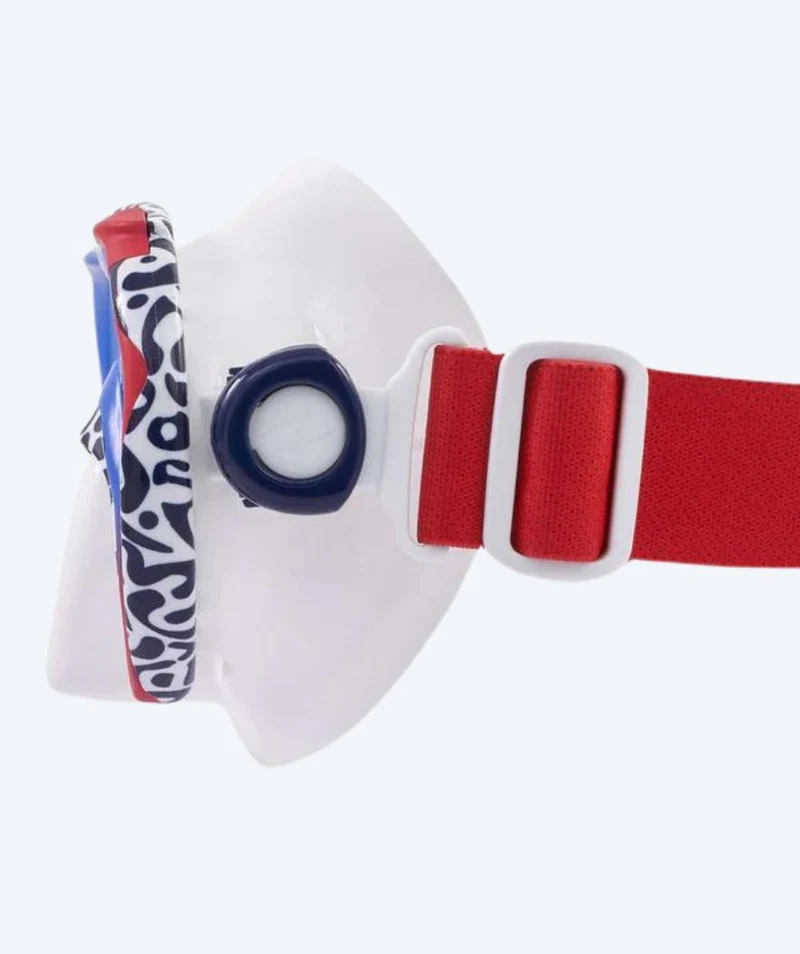 Aqualung Tauchmaske für Erwachsene - Compass - Blau/Rot