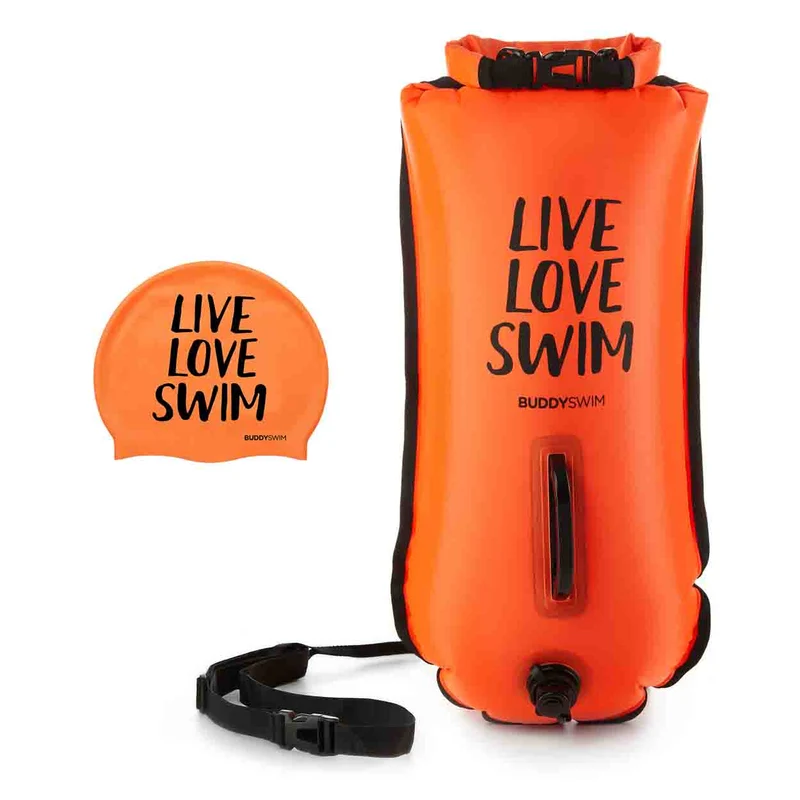 Buddyswim Open Water Schwimmboje 28l - mit wasserdichter DryBag Tasche