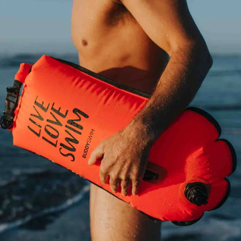 Buddyswim Open Water Schwimmboje 28l - mit wasserdichter DryBag Tasche