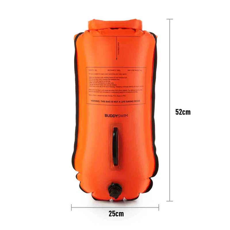 Buddyswim Open Water Schwimmboje 28l - mit wasserdichter DryBag Tasche