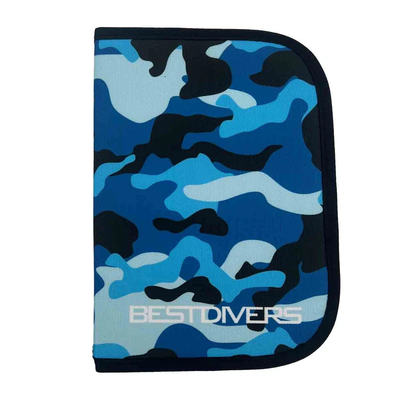 Best Divers Dive Log Camouflage Blau Logbuch, 6 Loch