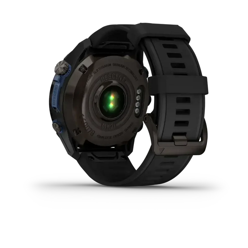 Garmin Descent™ Mk3i – 51 mm Graues DLC-Titan mit schwarzem Silikonarmband - Tauchcomputer