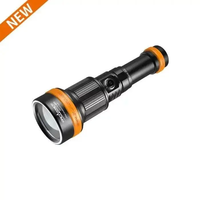 OrcaTorch - ZD710 MK2 - Tauchlampe Set - 3000 lm - Abstrahlwinkel Einstellbar 4-72 Grad
