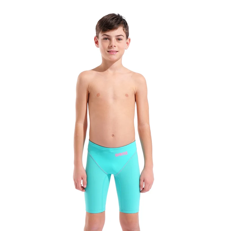 Arena Boys Powerskin Impulso Jade Aura Limited Edition Jammer - Water/Shocking Pink
