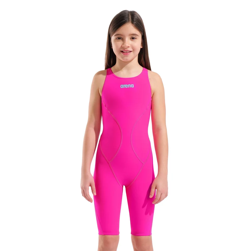 Arena Girls Powerskin Impulso Jade Aura Limited Edition Kneesuit - Shocking Pink/Water