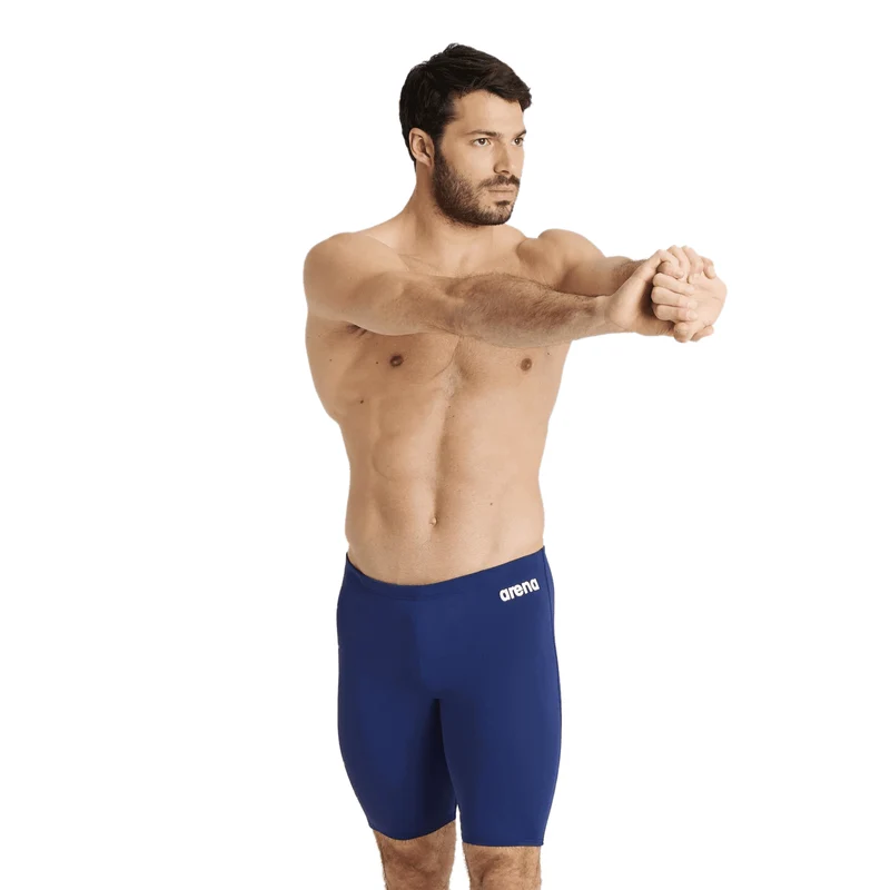 Arena Mens Team Swim Solid Jammer - Navy/White