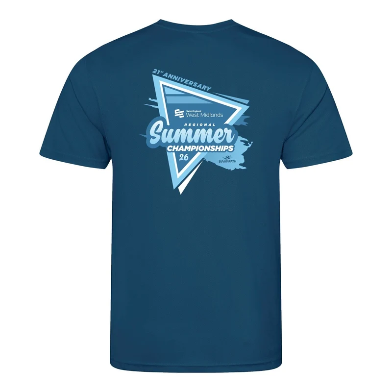 Swim England West Midlands Summer Regional Championships 2026 T-Shirt - Ink Blue