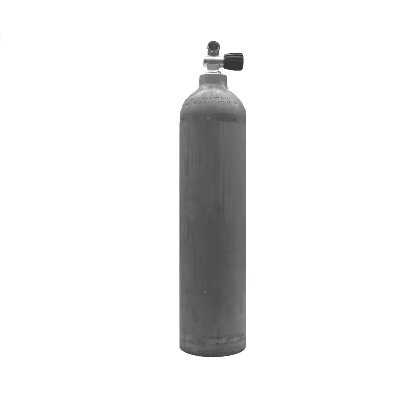 MES Aluflasche 7L,natur,mit Polaris Monoventil rechts - erweiterbar