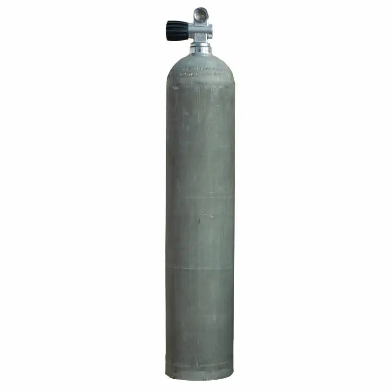 MES Aluflasche 5,7L/40cuft,natur,mit Polaris Monoventil links - erweiterbar