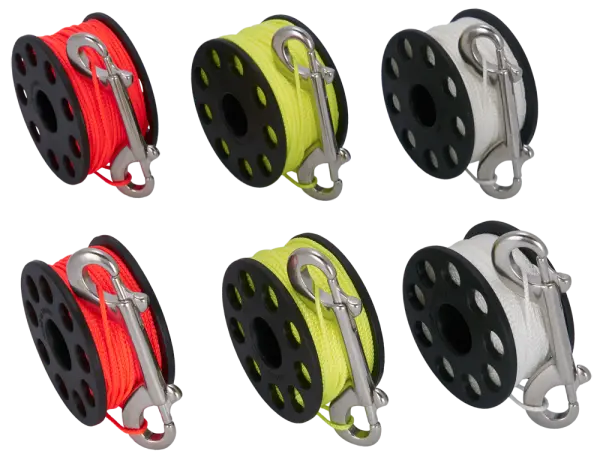 Scuba Force Spool mit Edelstahl Doppeldender 30m