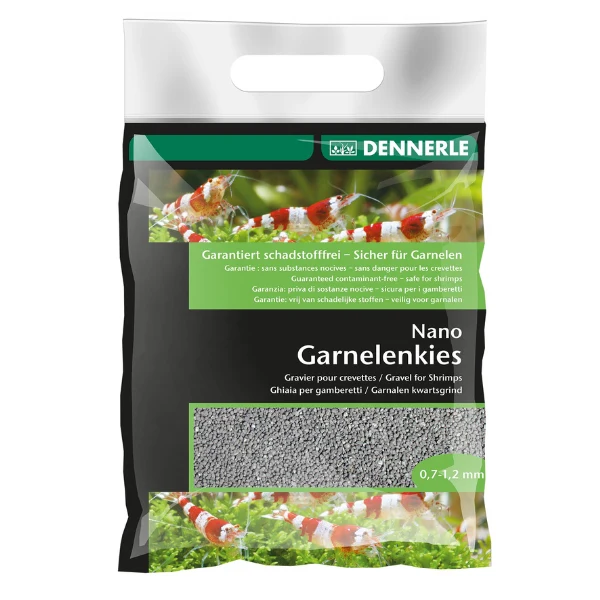 Dennerle Nano Garnelenkies 0,7-1,2mm Arkansas grau 2kg